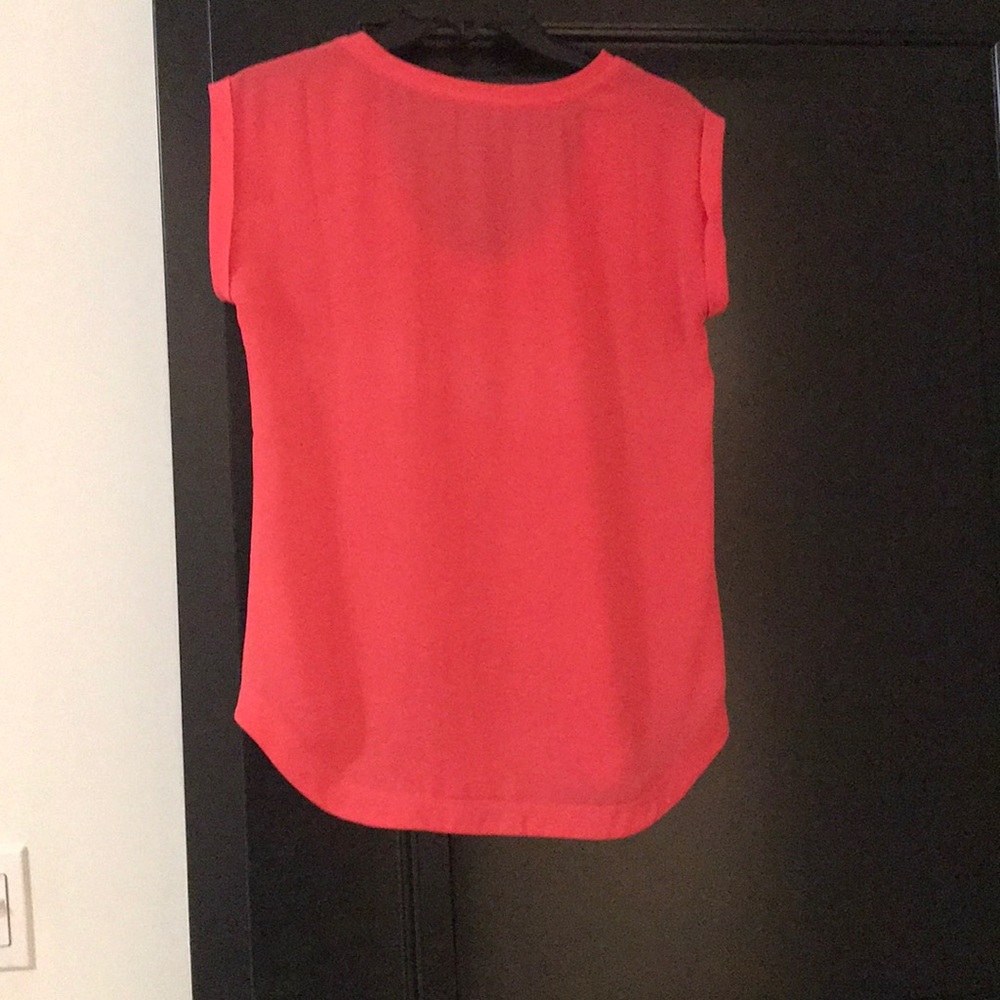 Coral J.Crew blouse